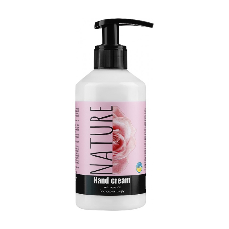 Уцінка! Заспокійливий крем для рук Bioton Cosmetics Nature Hand Cream з трояндовою олією, 300 мл